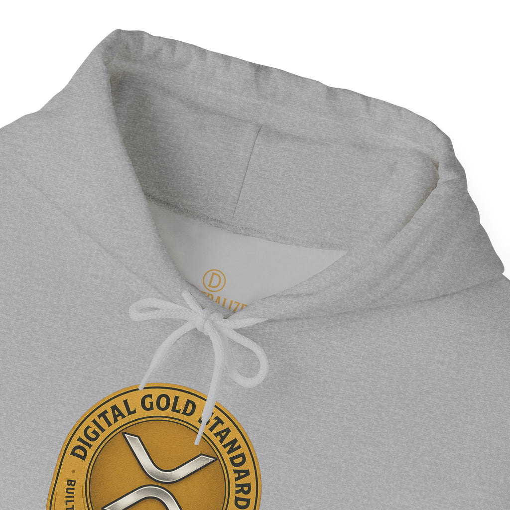 Crypto Coin Logo Hoodie — Digital Gold Standard XRP Emblem