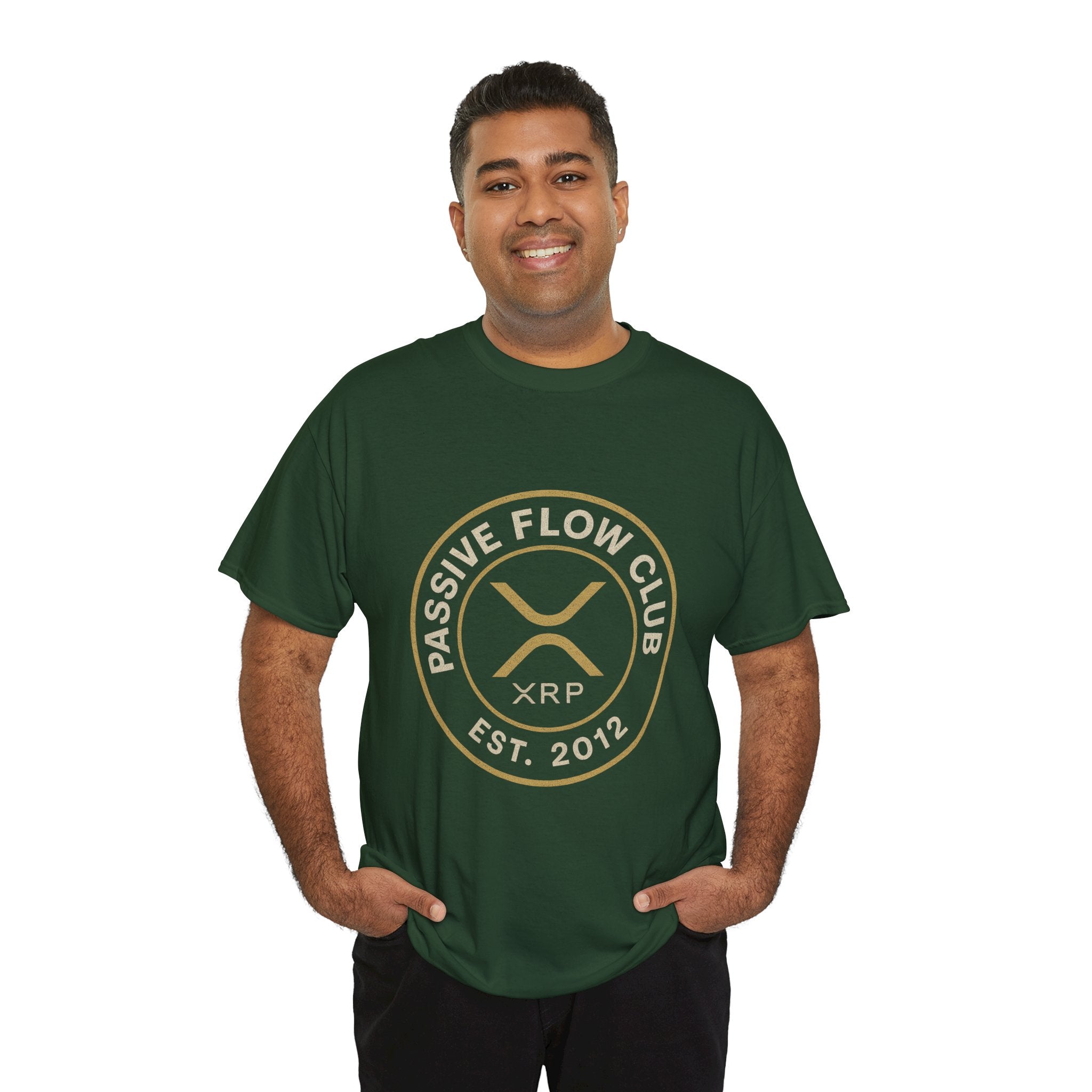 XRP Passive Flow Club T‑Shirt — Crypto Logo Tee (Est. 2012)