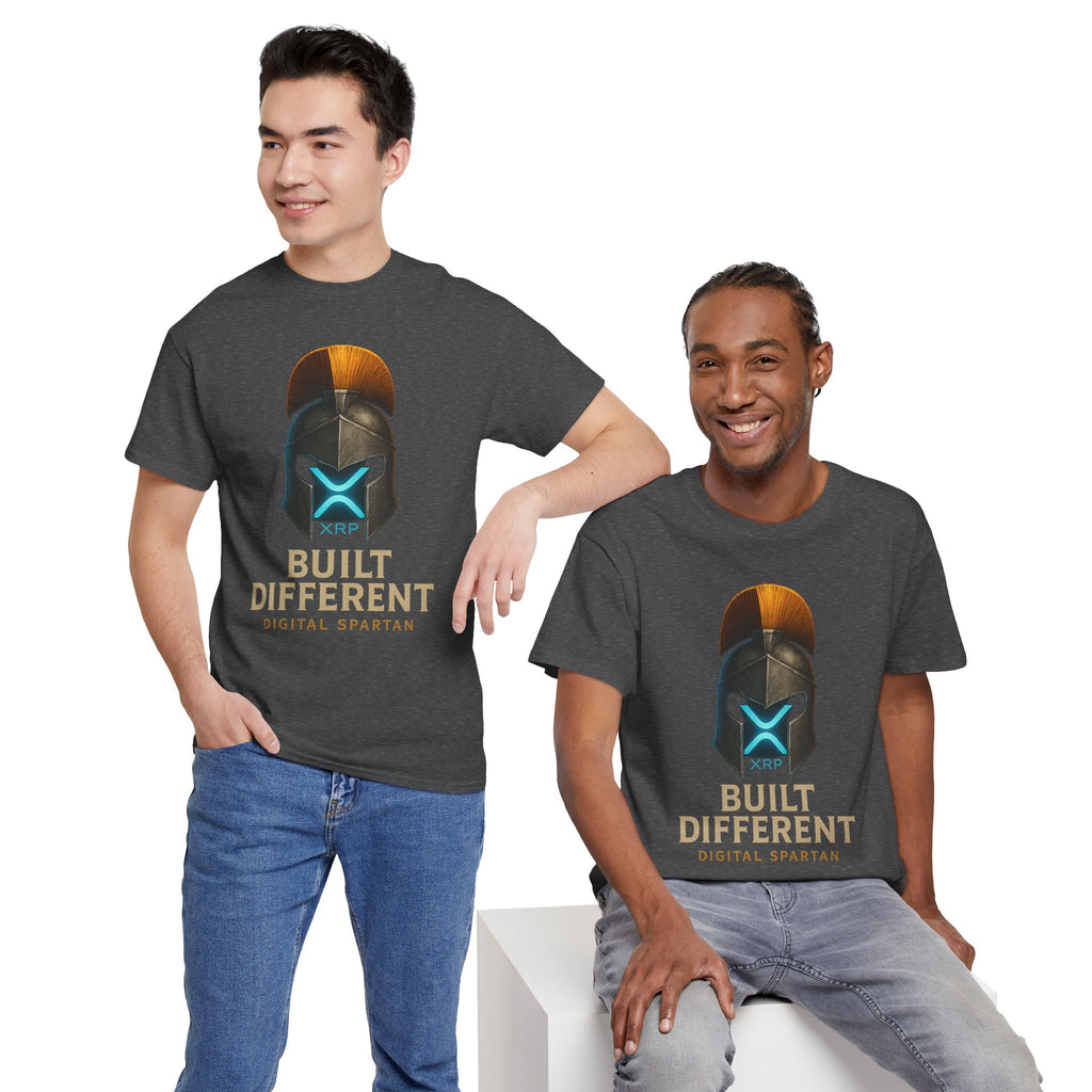 Built Different Spartan Tee — Digital Spartan XRP Crypto T-Shirt