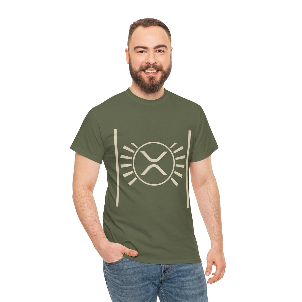 XRP Sun Logo T‑Shirt — Minimal Crypto Ripple Tee