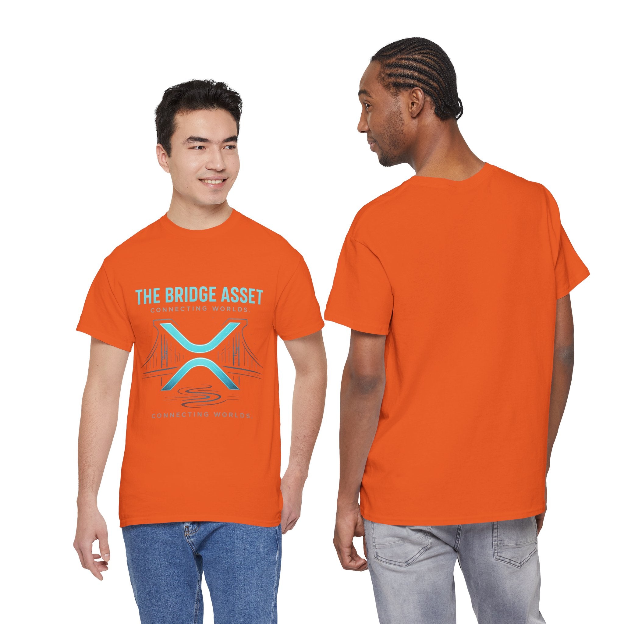 The Bridge Asset Tee – 'Connecting Worlds' Crypto Ripple X Logo T-Shirt