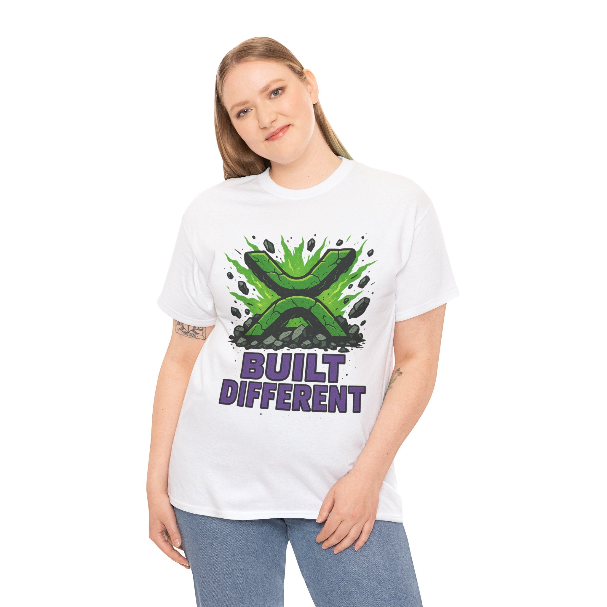 Built Different T-Shirt — Green Gamer Logo Tee