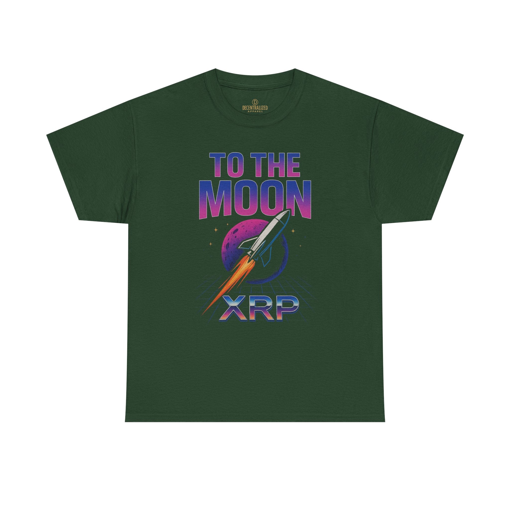 XRP 'To The Moon' T-Shirt — Crypto Investor Rocket Tee