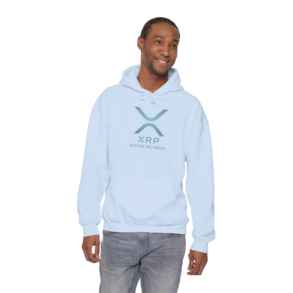 XRP Logo Hoodie – "In Flow We Trust" Crypto Sweatshirt