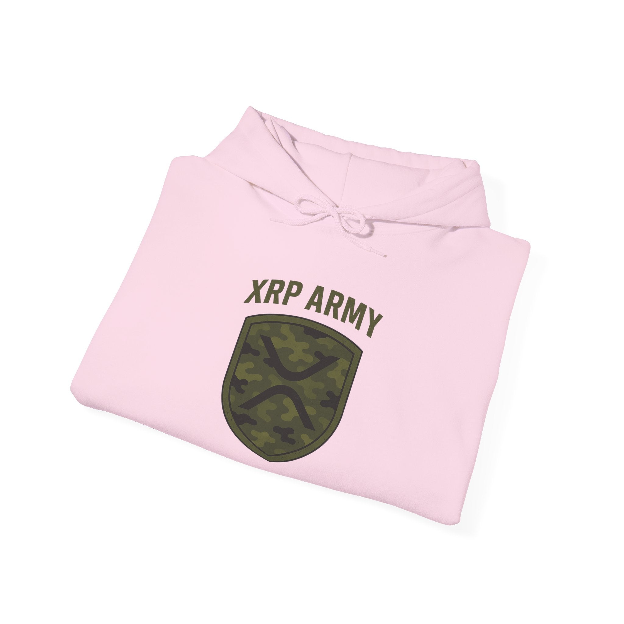 XRP Army Hoodie – Crypto Shield Camouflage Sweatshirt