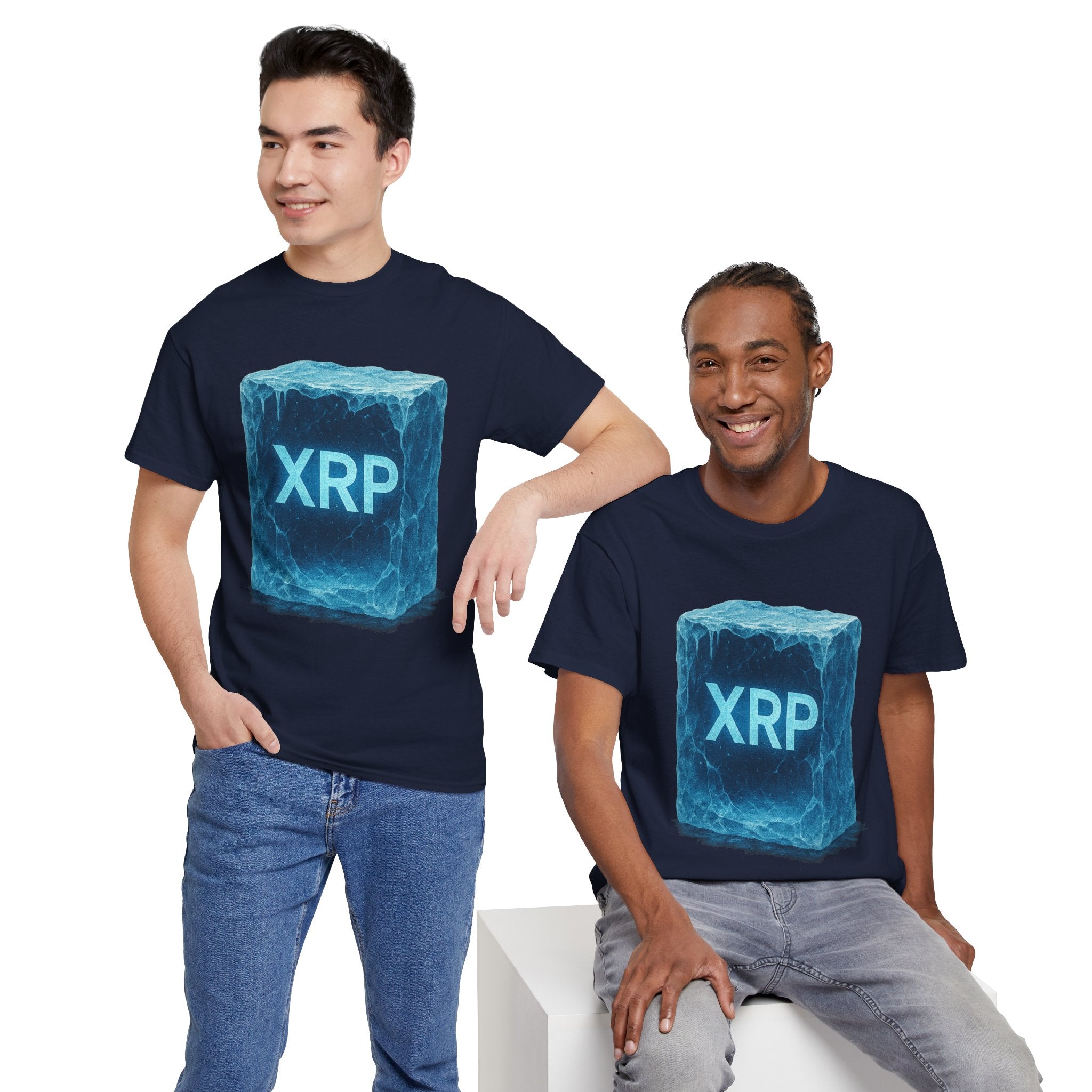 XRP Ice Block Tee — Crypto Ripple Logo T-Shirt