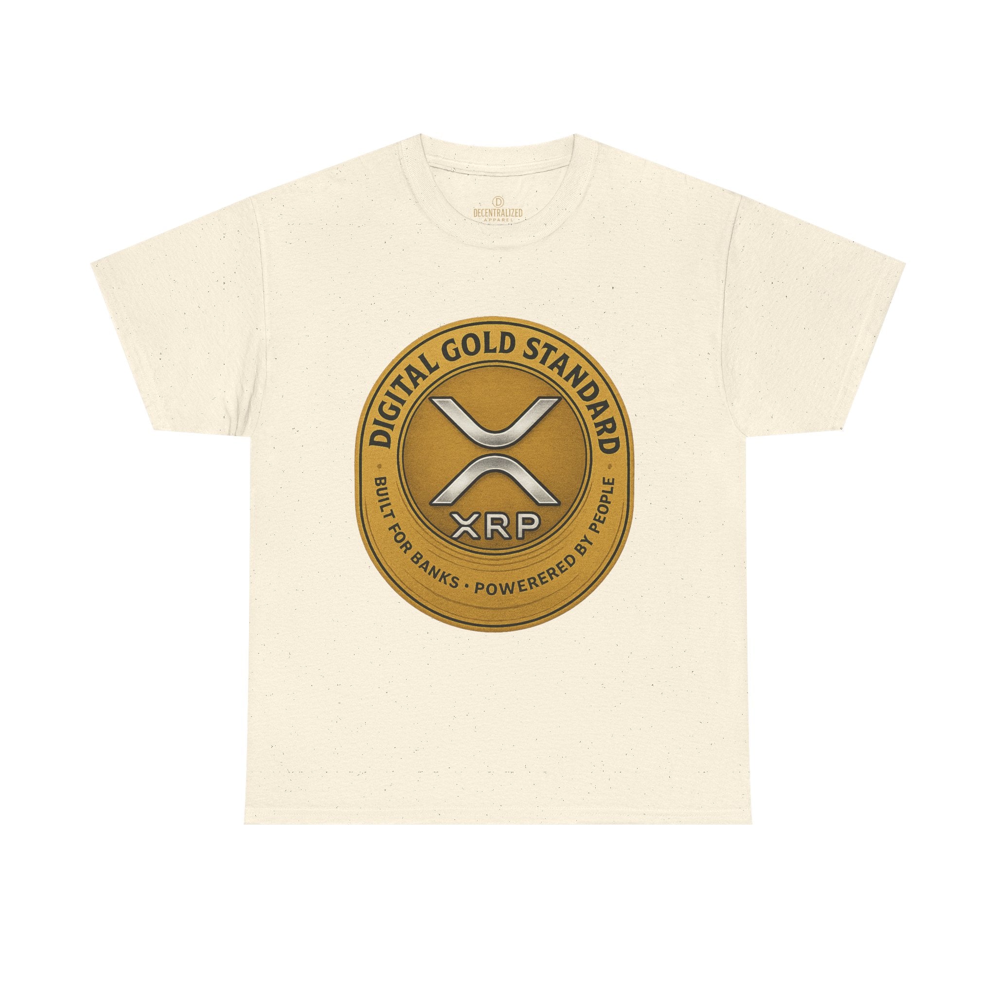 XRP Digital Gold Tee – Cryptocurrency Logo Shirt