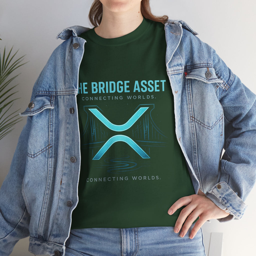 The Bridge Asset Tee – 'Connecting Worlds' Crypto Ripple X Logo T-Shirt