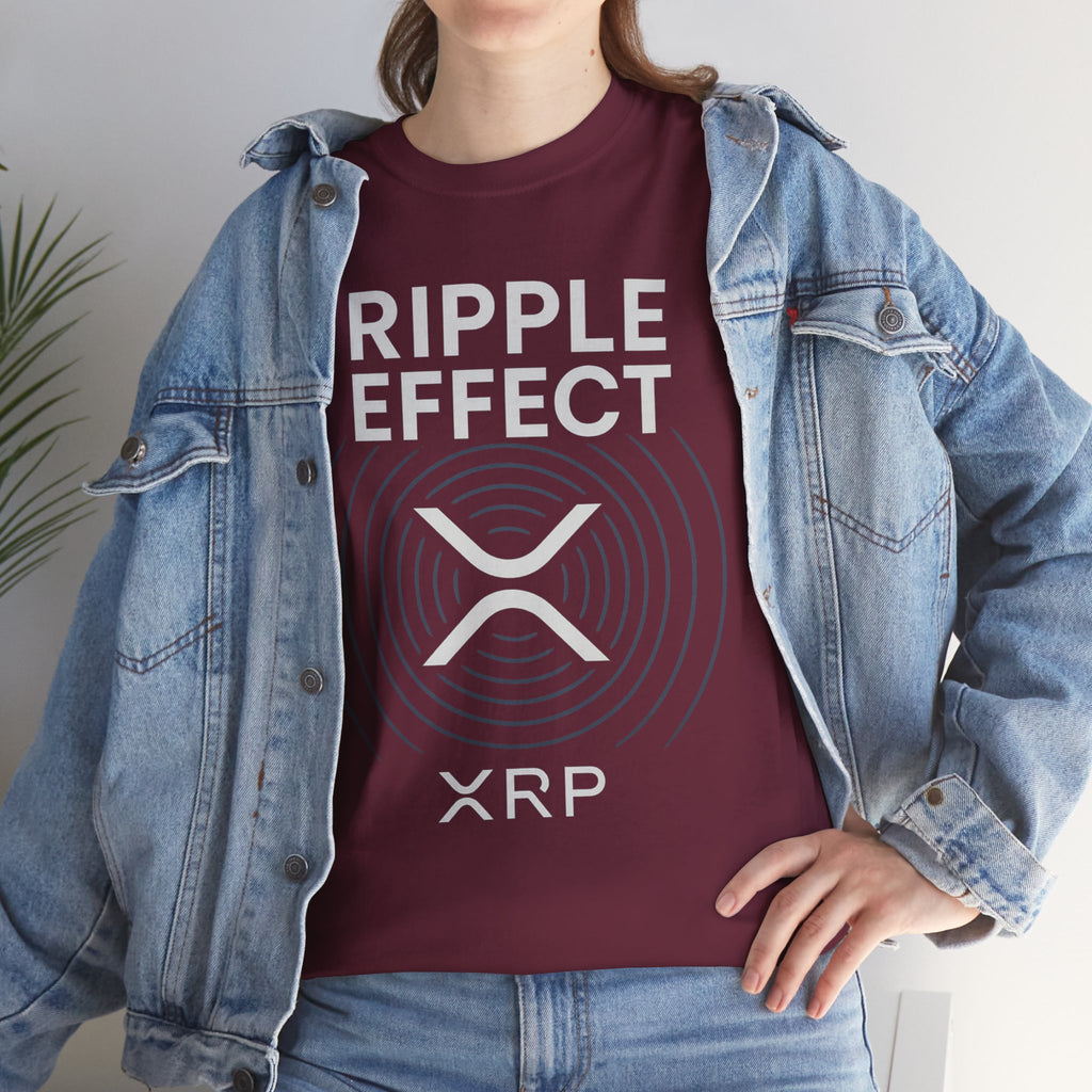 Ripple Effect XRP Tee — Minimal Cryptocurrency Logo T-Shirt