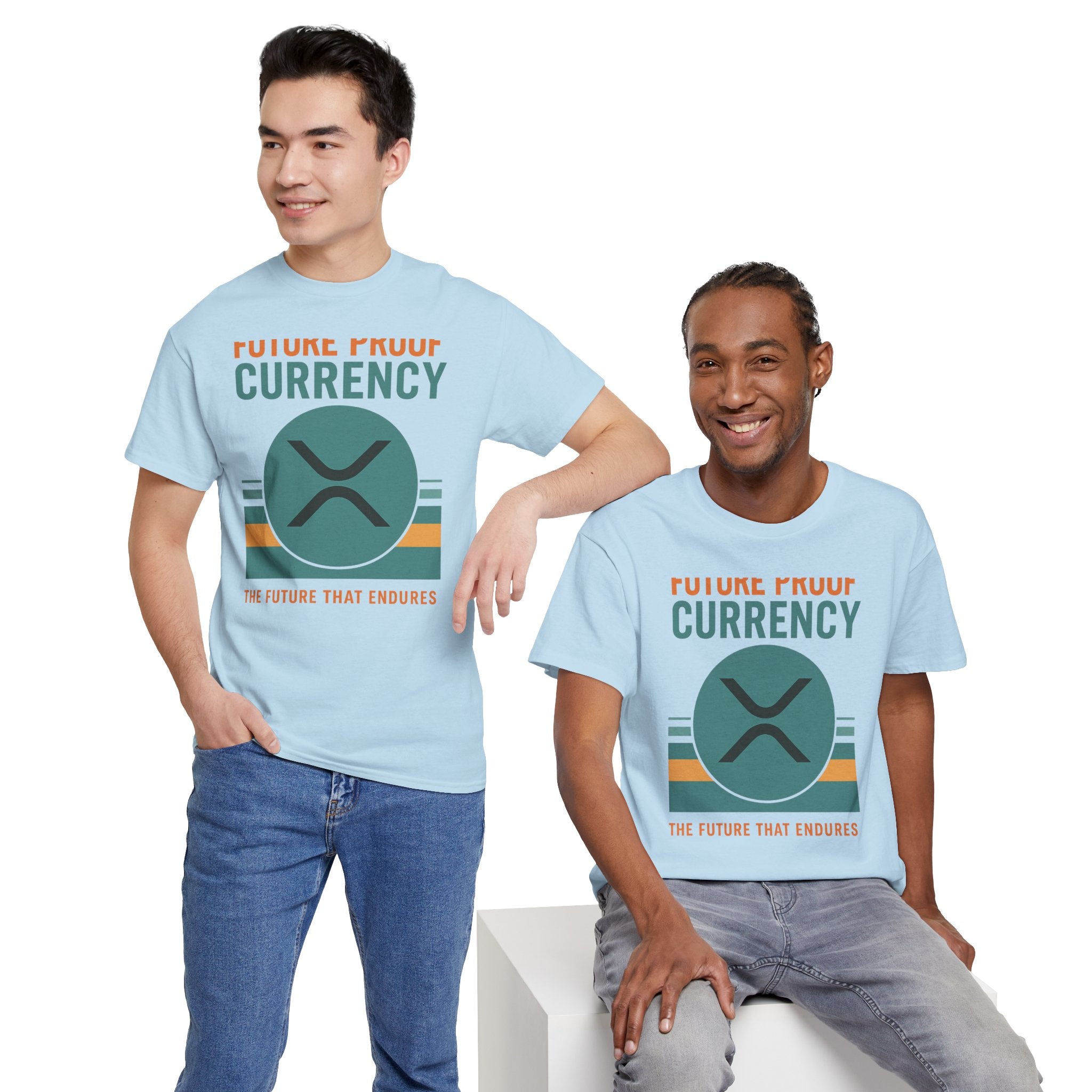 RIPPLE XRP 'Future Proof Currency' Graphic Tee — Crypto Retro Logo Shirt