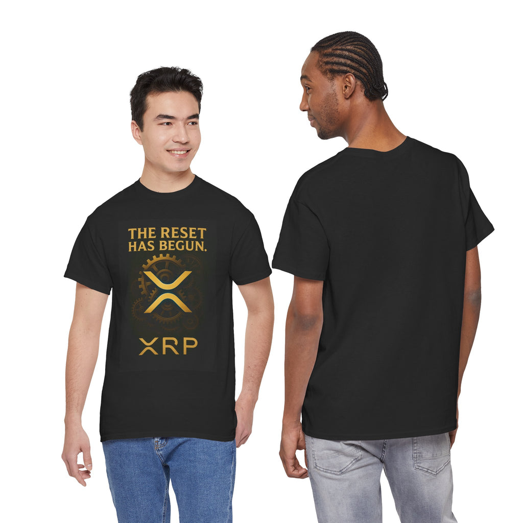 XRP Crypto Tee — "The Reset Has Begun" Bitcoin Alternative Shirt