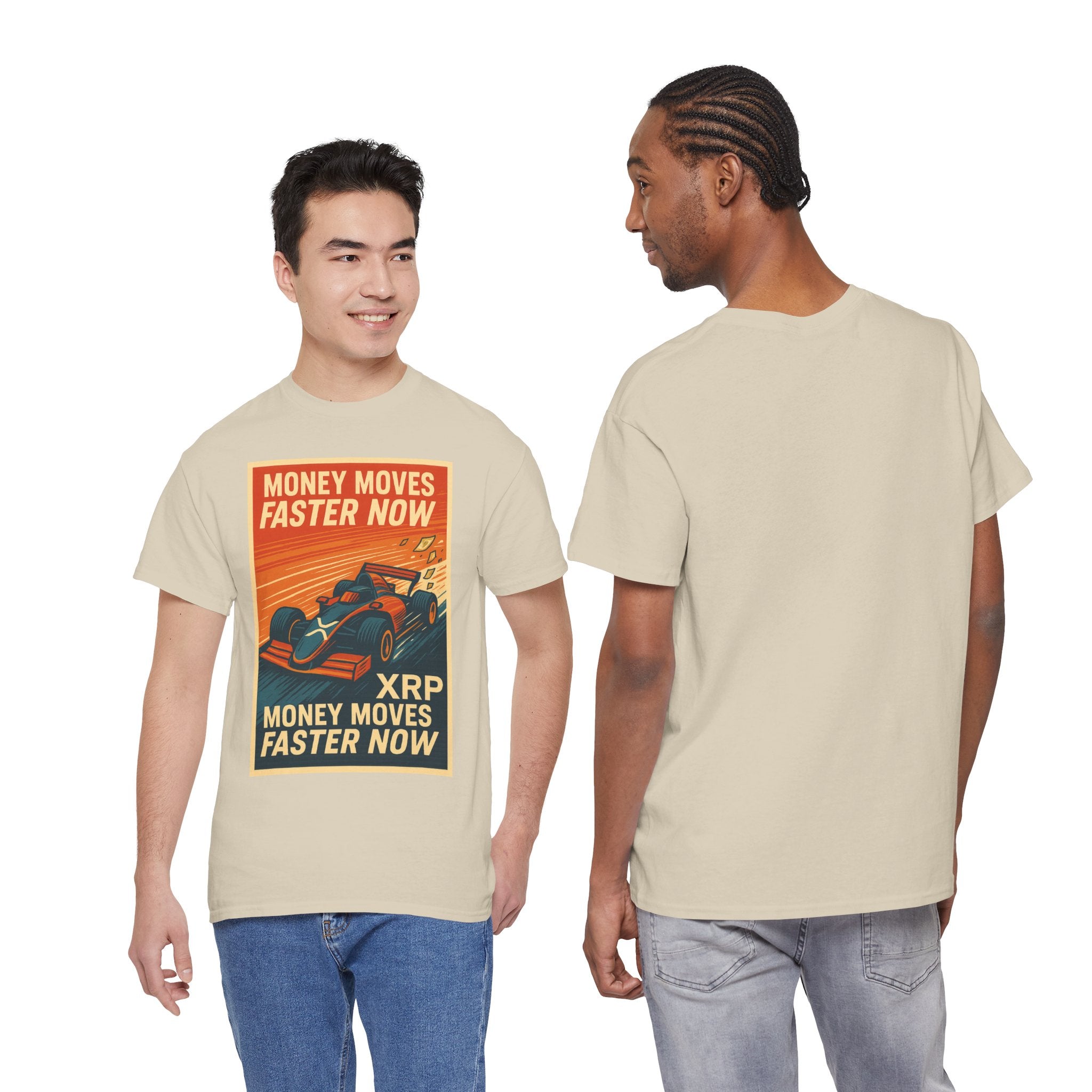 XRP 'Money Moves Faster Now' Racing Tee — Crypto Enthusiast T-Shirt