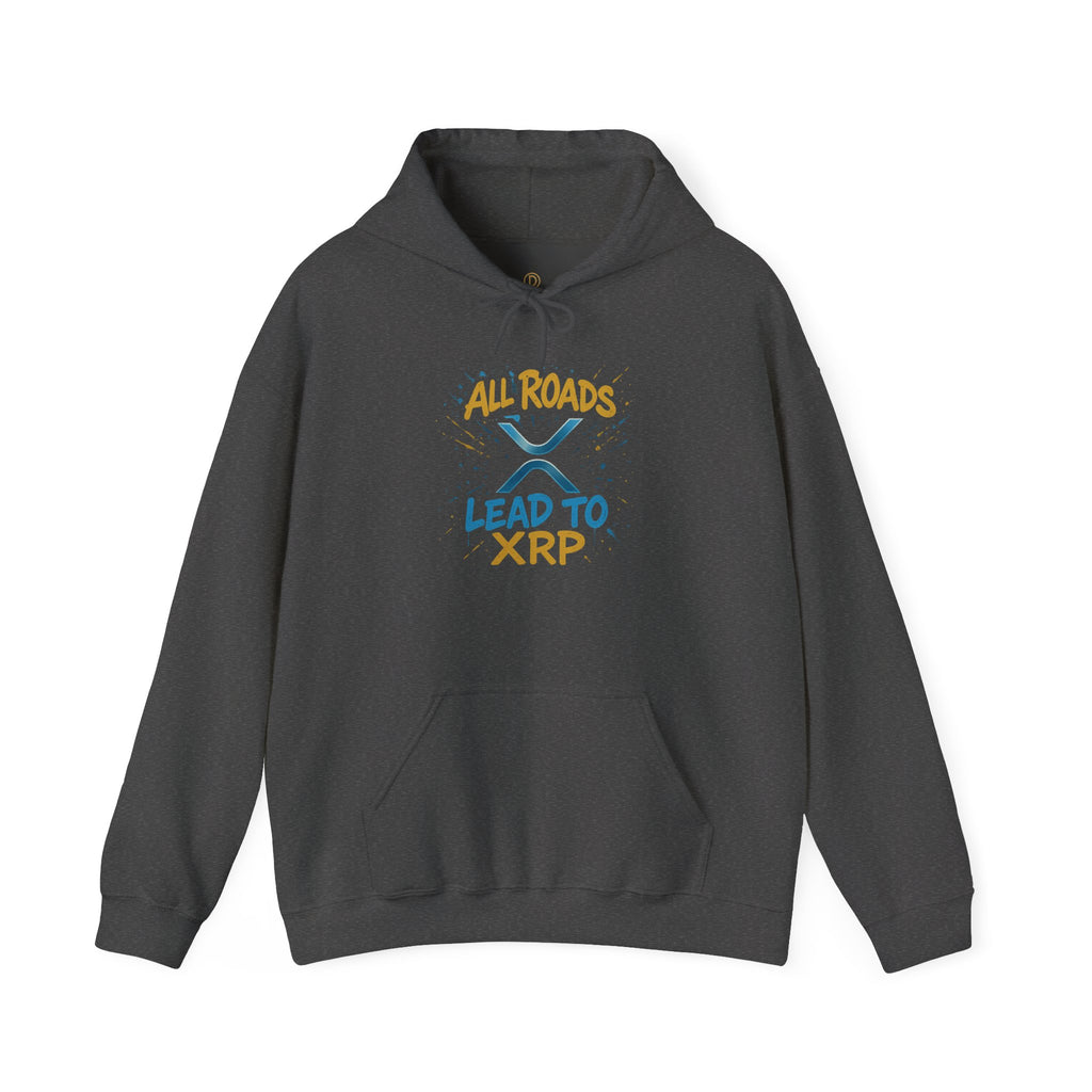 All Roads Lead to XRP Hoodie – Crypto Investor Pullover