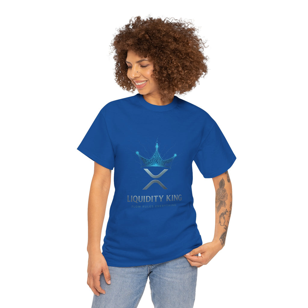 RIPPLE Liquidity King T-Shirt — Crypto XRP Crown Tee