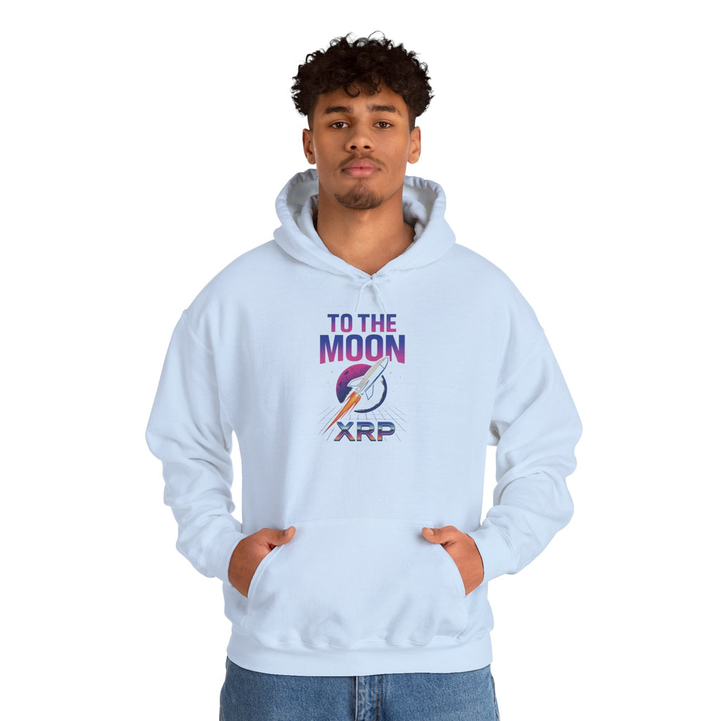 XRP To The Moon Hoodie – Crypto Investor Sweatshirt