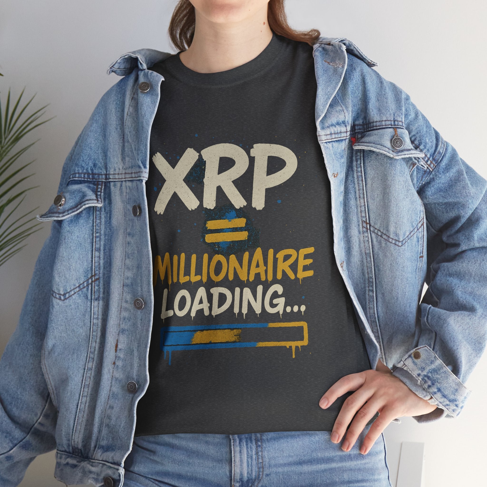 XRP Millionaire Loading T-Shirt — Crypto Investor Progress Tee
