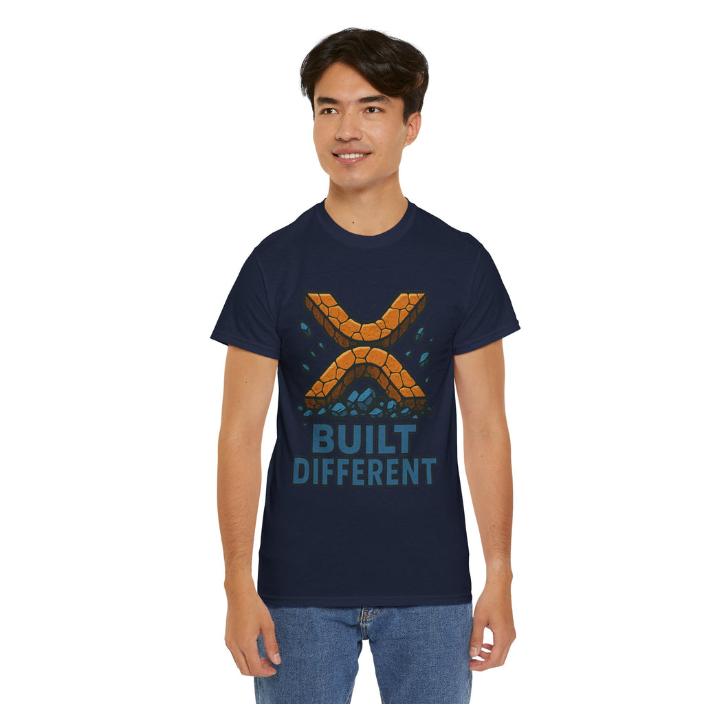 Built Different T-Shirt — Rugged Crypto X Design Tee