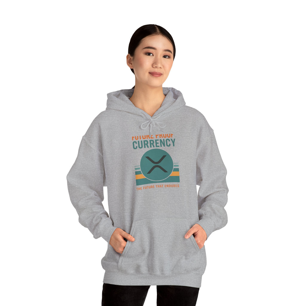Ripple Crypto Hoodie – “Future Proof Currency” Retro Logo Sweatshirt