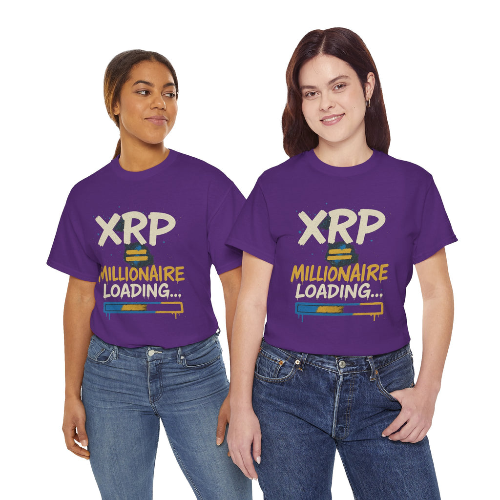 XRP Millionaire Loading T-Shirt — Crypto Investor Progress Tee
