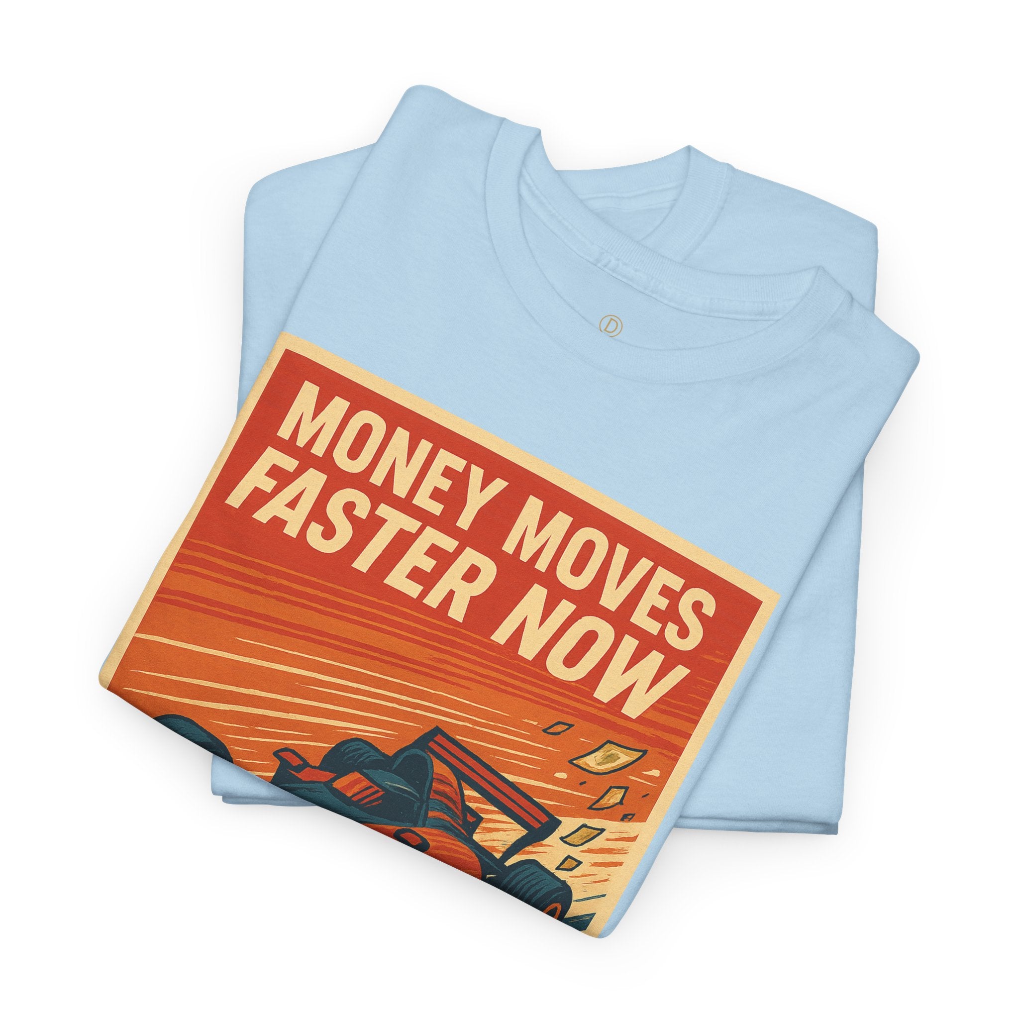 XRP 'Money Moves Faster Now' Racing Tee — Crypto Enthusiast T-Shirt