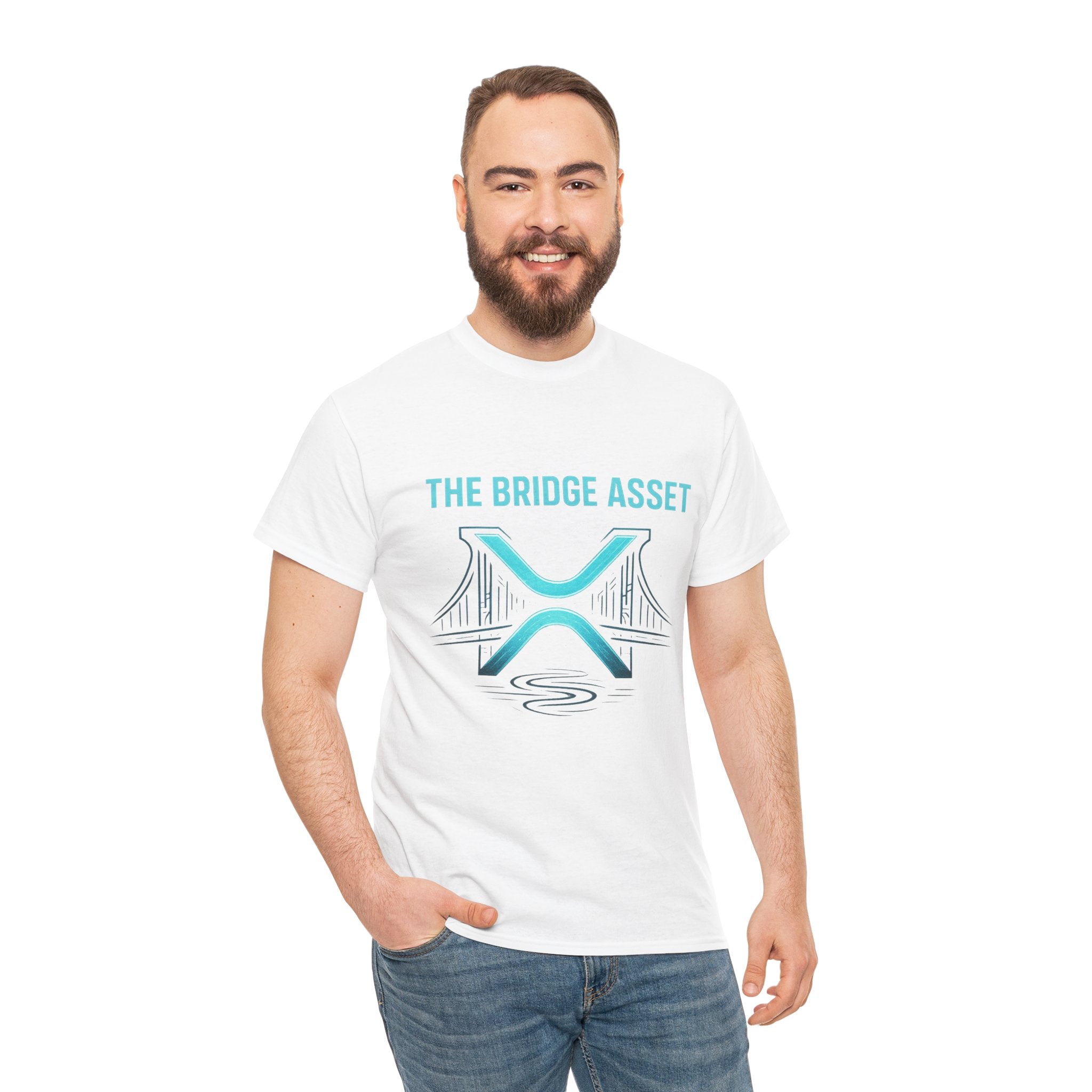 XRP 'The Bridge Asset' Graphic Tee — Crypto Ripple Logo Shirt