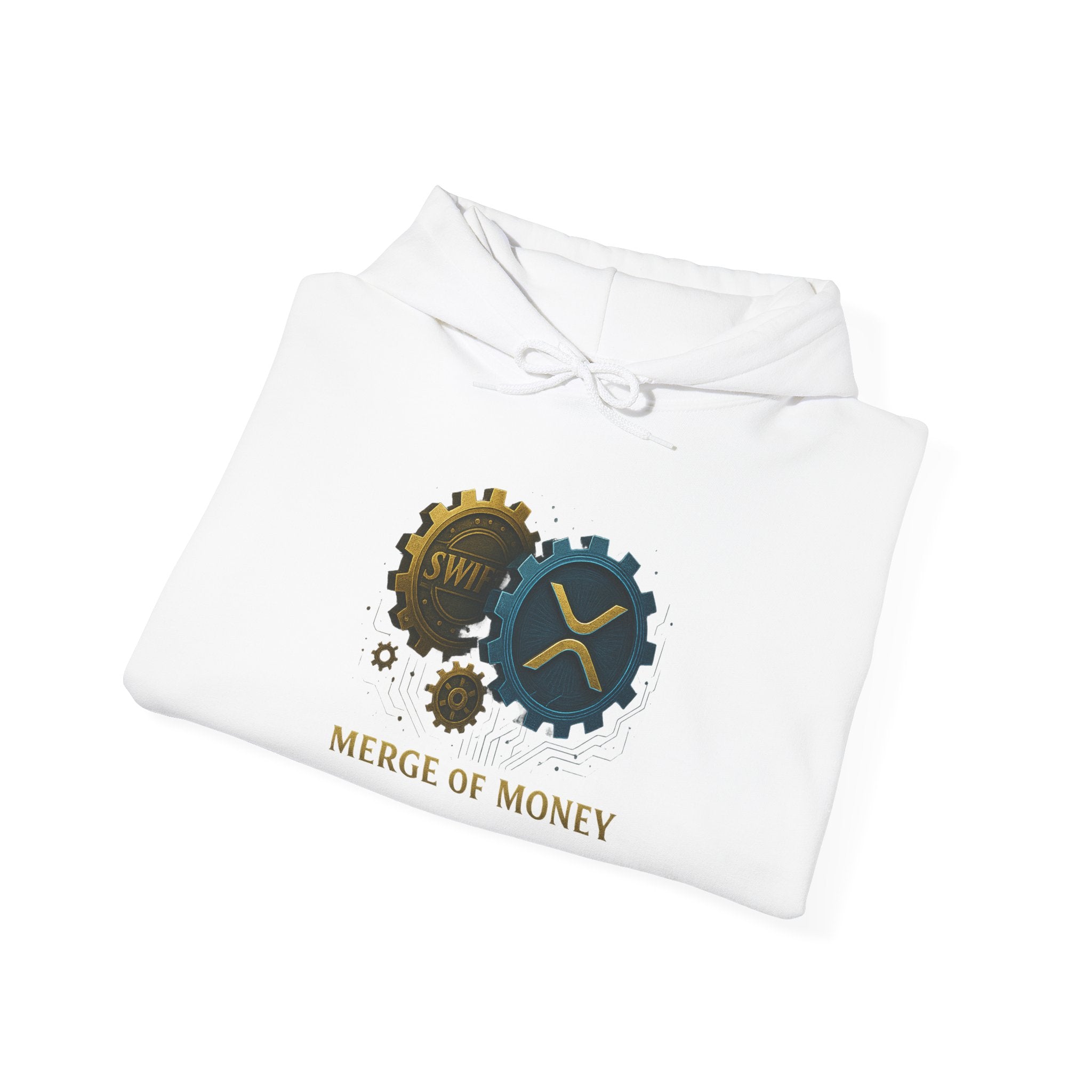 Merge of Money Hoodie — Financial Gears Graphic Pullover