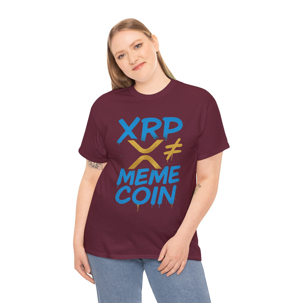 XRP ≠ Meme Coin T‑Shirt — Crypto Advocate Graphic Tee