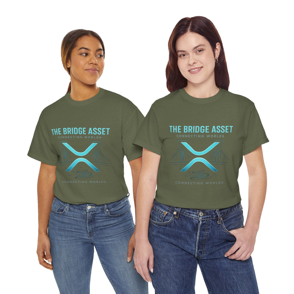 The Bridge Asset Tee – 'Connecting Worlds' Crypto Ripple X Logo T-Shirt