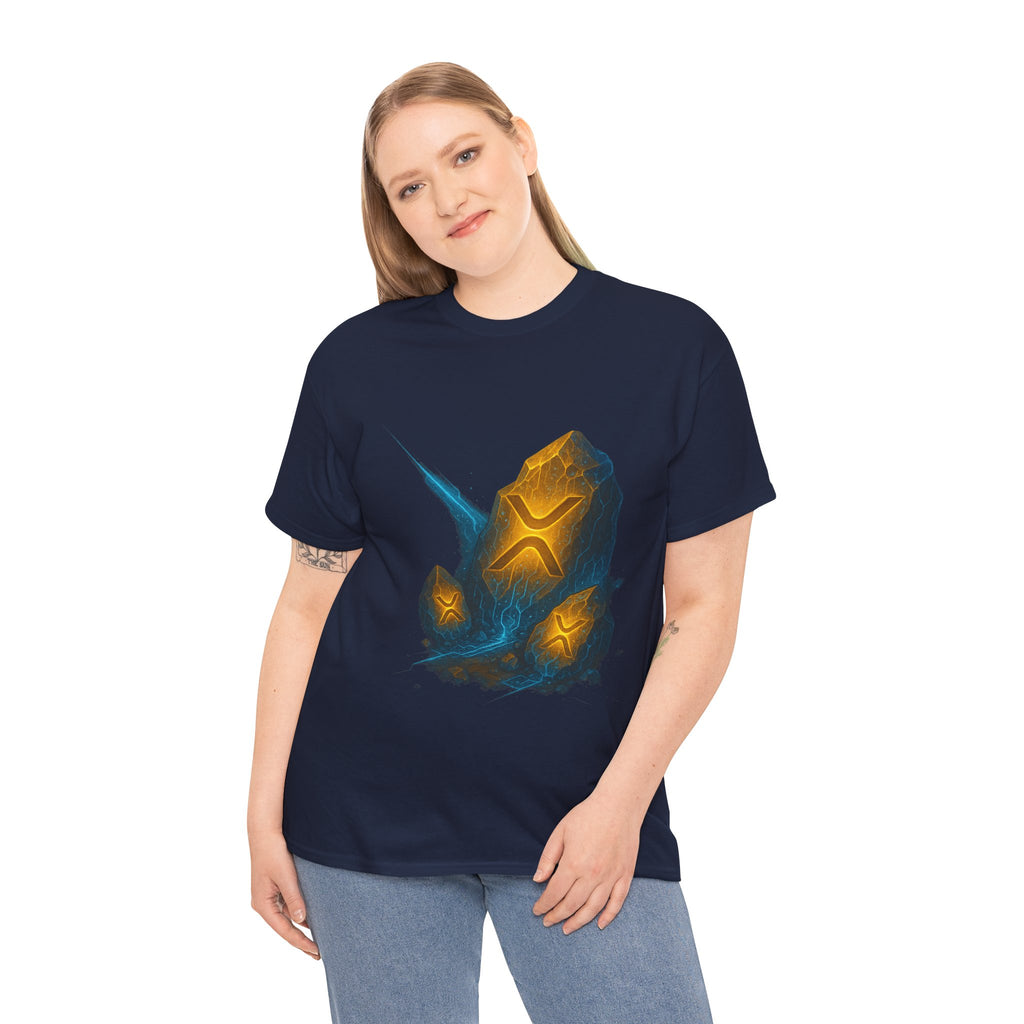 Rune Stone Graphic Tee — Glowing Mystic Rock T-Shirt
