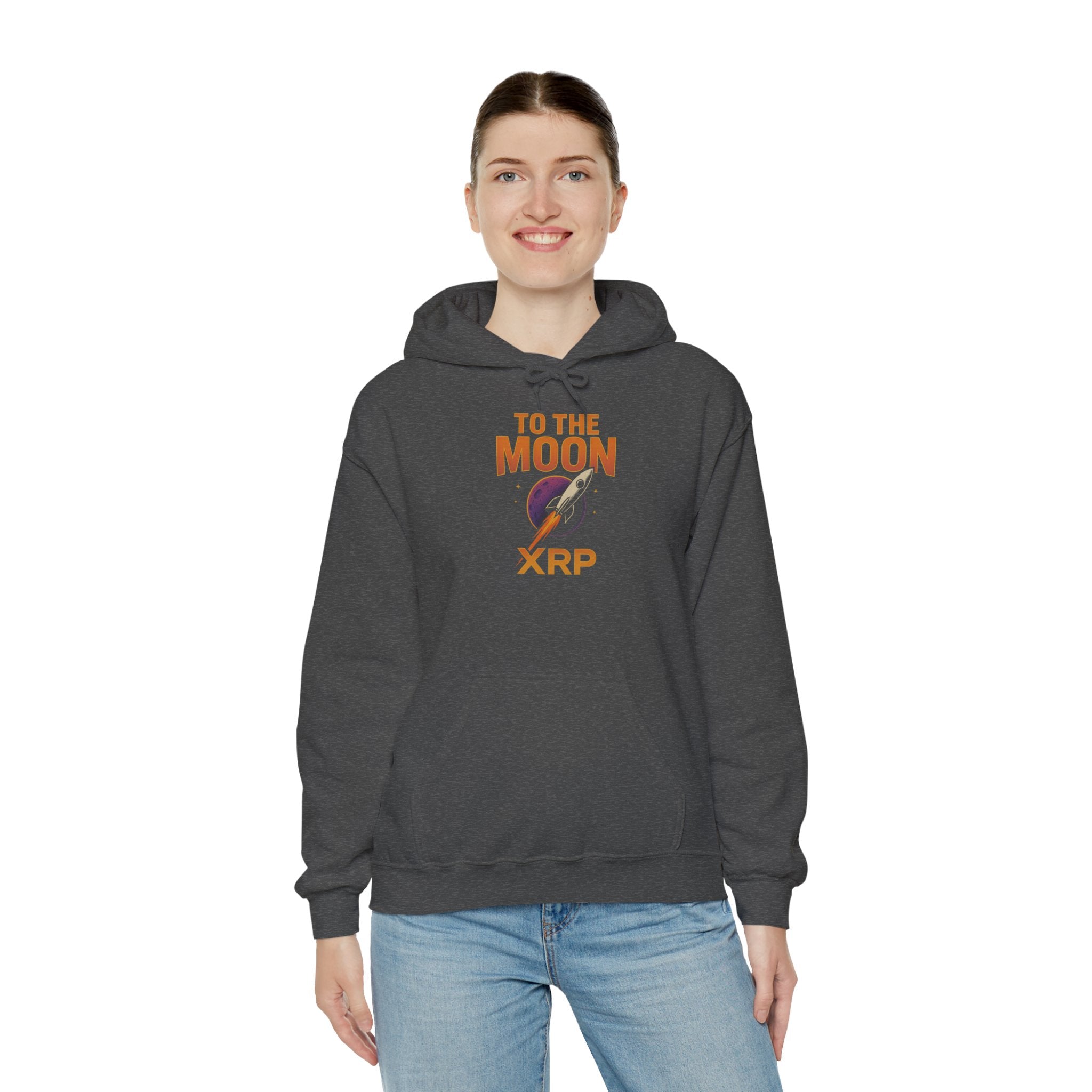 XRP To The Moon Hoodie — Crypto Investor Graphic Sweatshirt