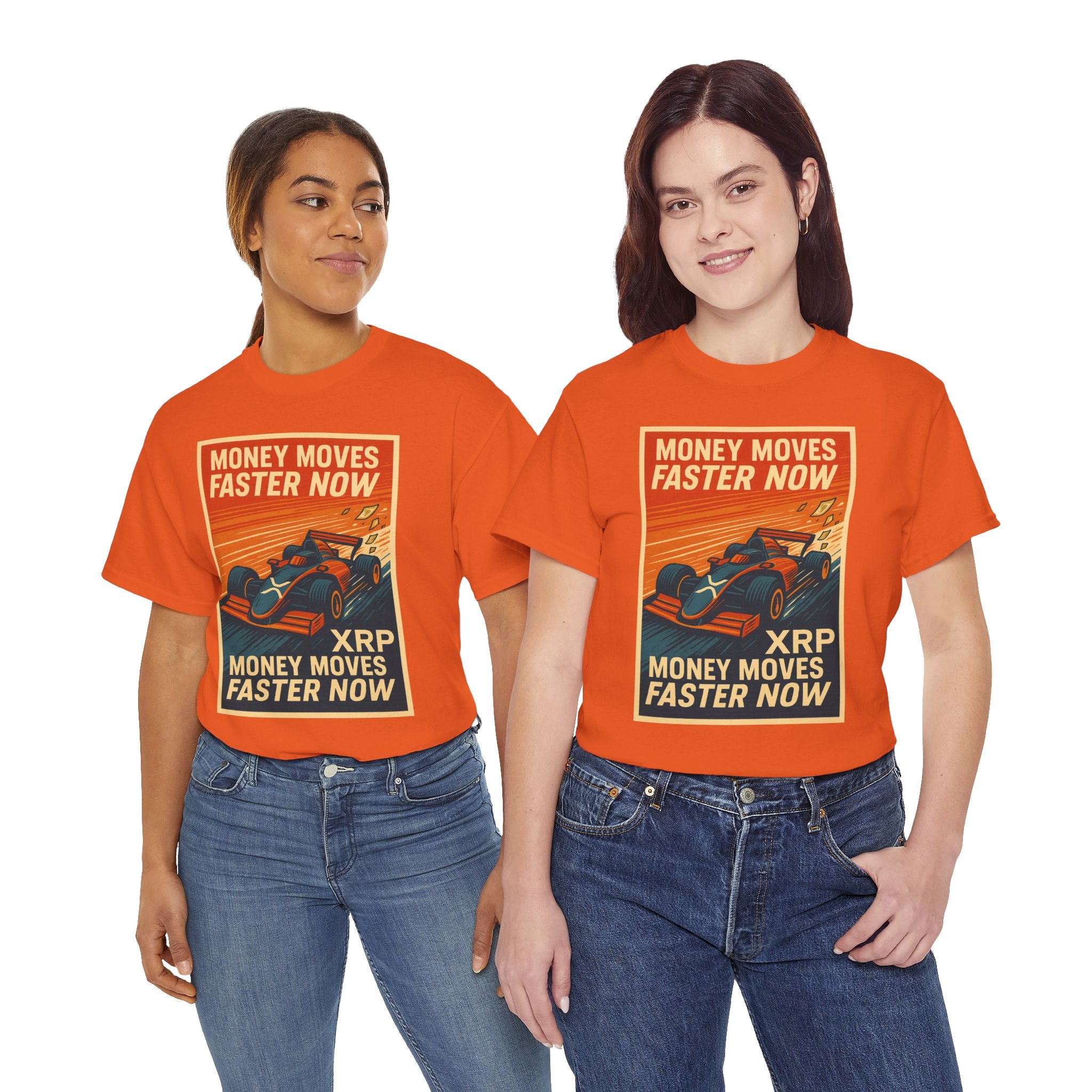 XRP 'Money Moves Faster Now' Racing Tee — Crypto Enthusiast T-Shirt