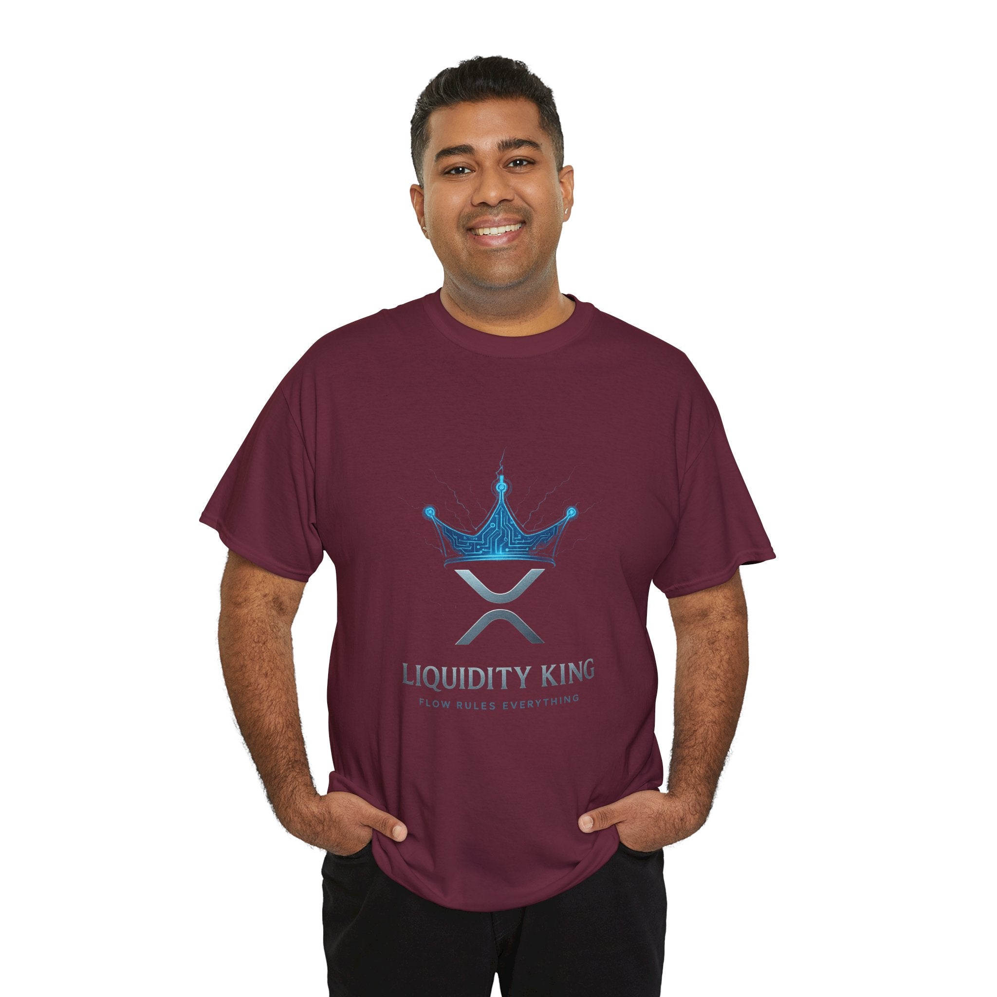RIPPLE Liquidity King T-Shirt — Crypto XRP Crown Tee