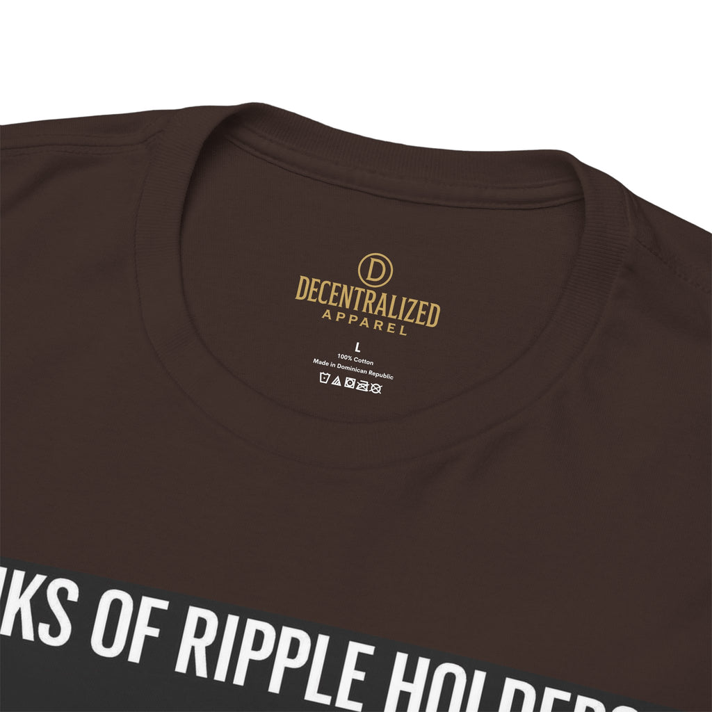 Crypto Ranks T-Shirt – "Ranks of Ripple Holders" Illustrated Guide