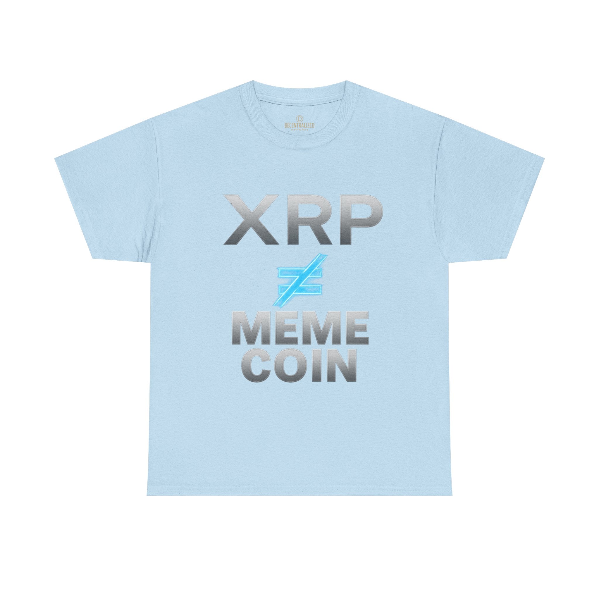 XRP ≠ Meme Coin T-Shirt — Crypto Investor Statement Tee