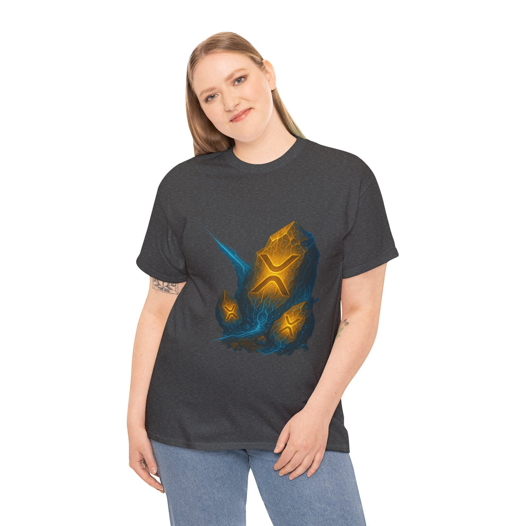 Rune Stone Graphic Tee — Glowing Mystic Rock T-Shirt