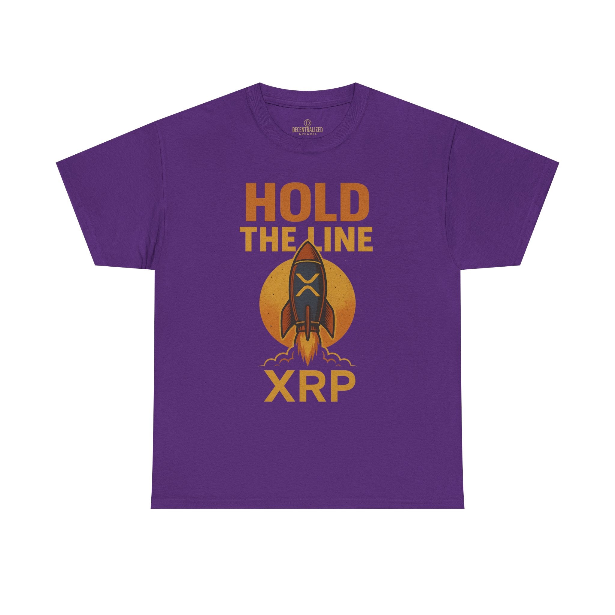 XRP Hold The Line Rocket Tee — Crypto Investor T‑Shirt