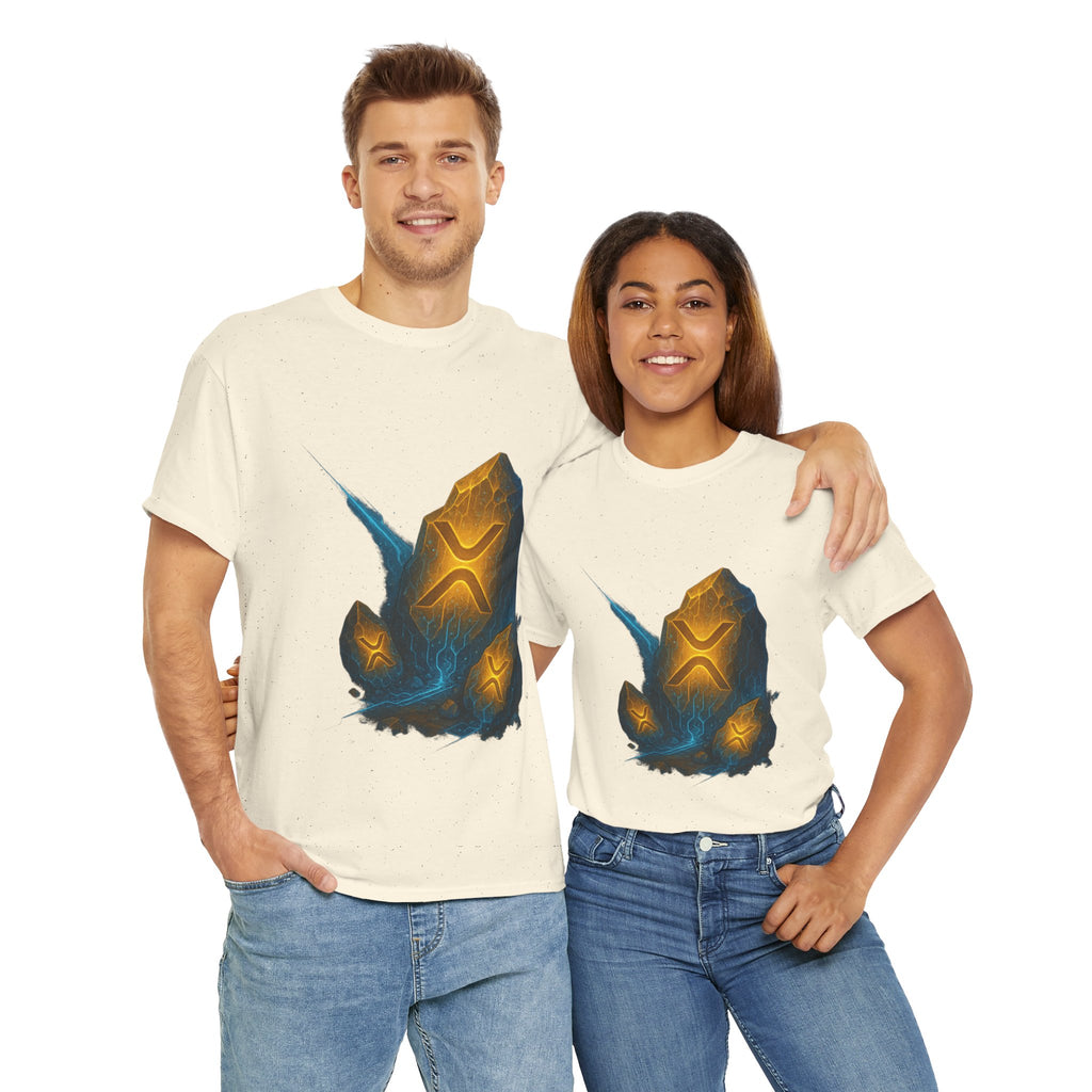 Rune Stone Graphic Tee — Glowing Mystic Rock T-Shirt