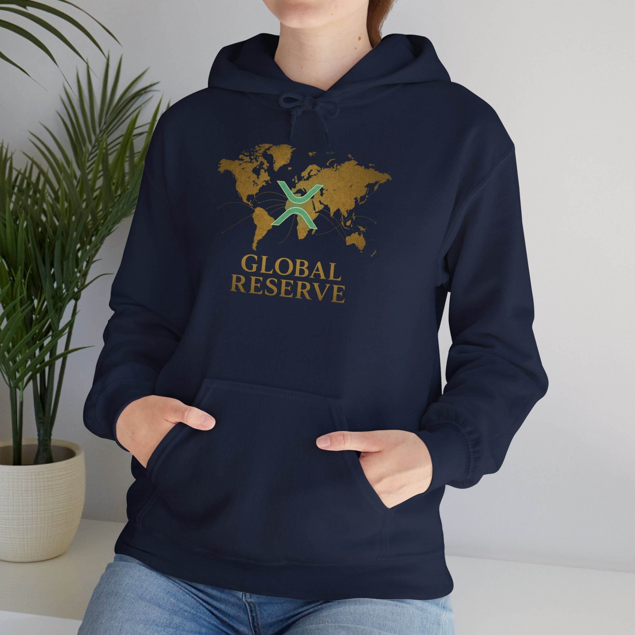 Global Reserve Hoodie — World Map Logo Pullover