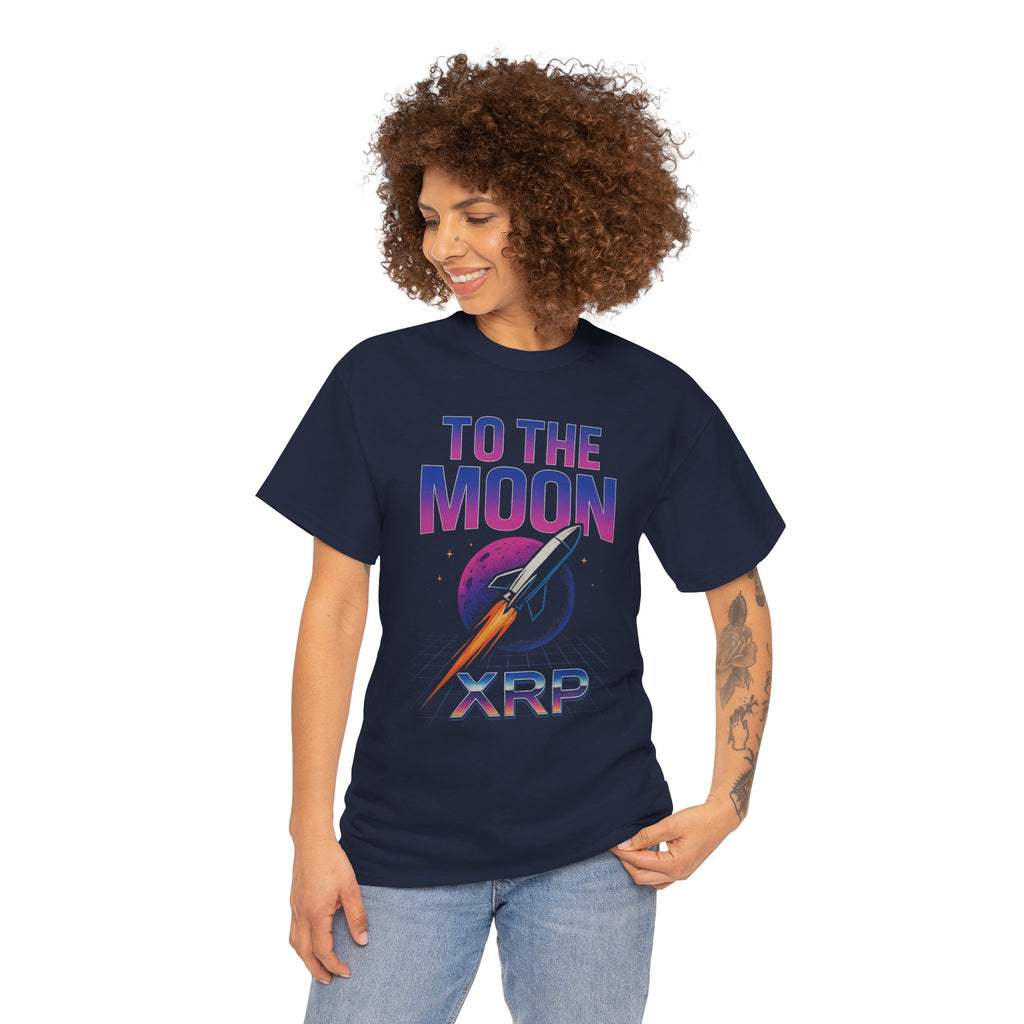 XRP 'To The Moon' T-Shirt — Crypto Investor Rocket Tee