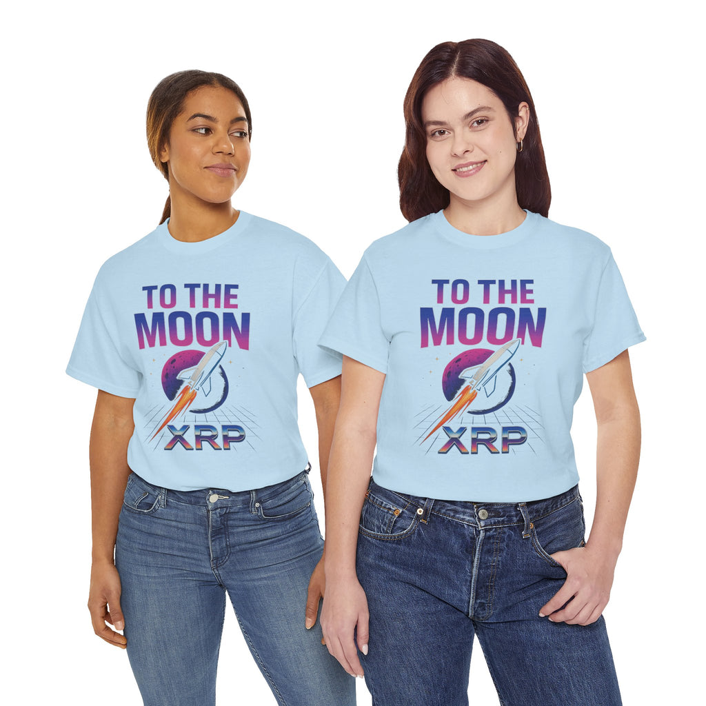 XRP 'To The Moon' T-Shirt — Crypto Investor Rocket Tee