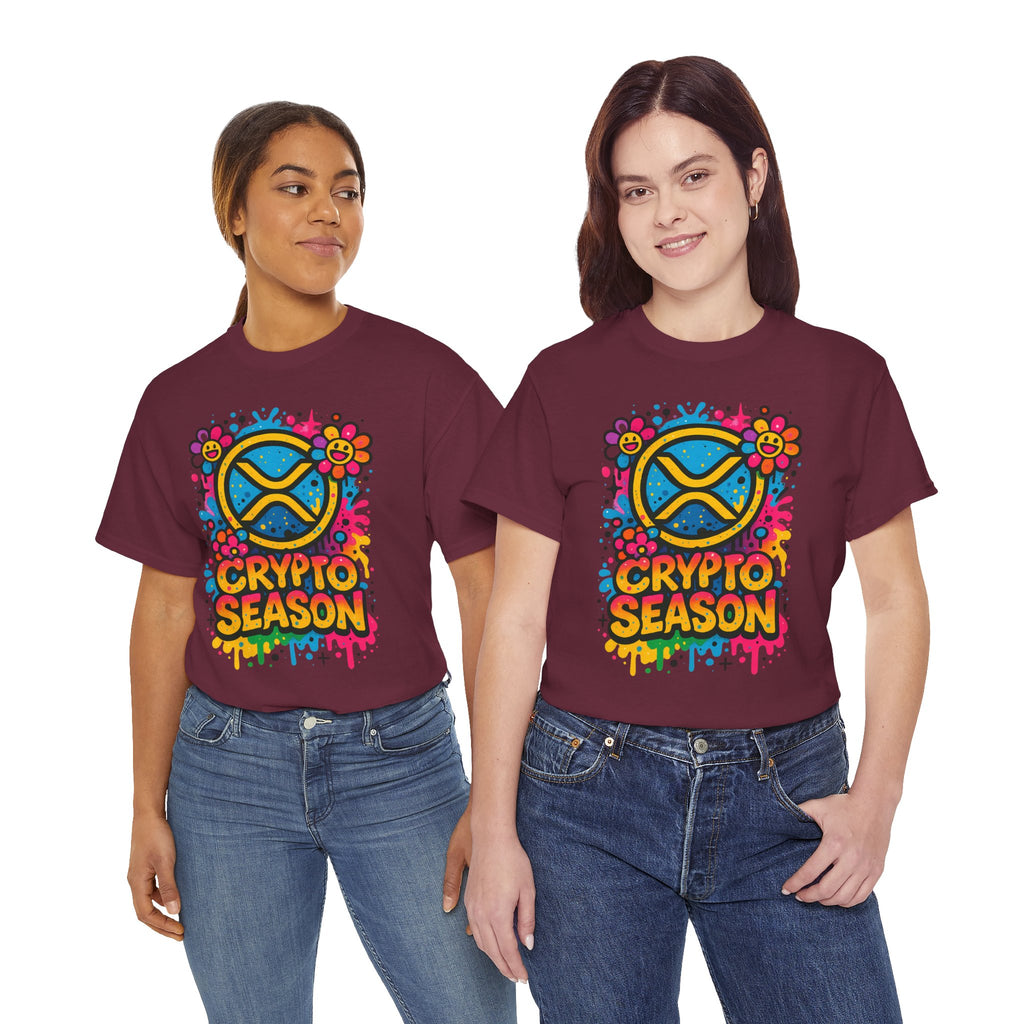 Crypto Season T-Shirt — Colorful Ripple XRP Logo Tee
