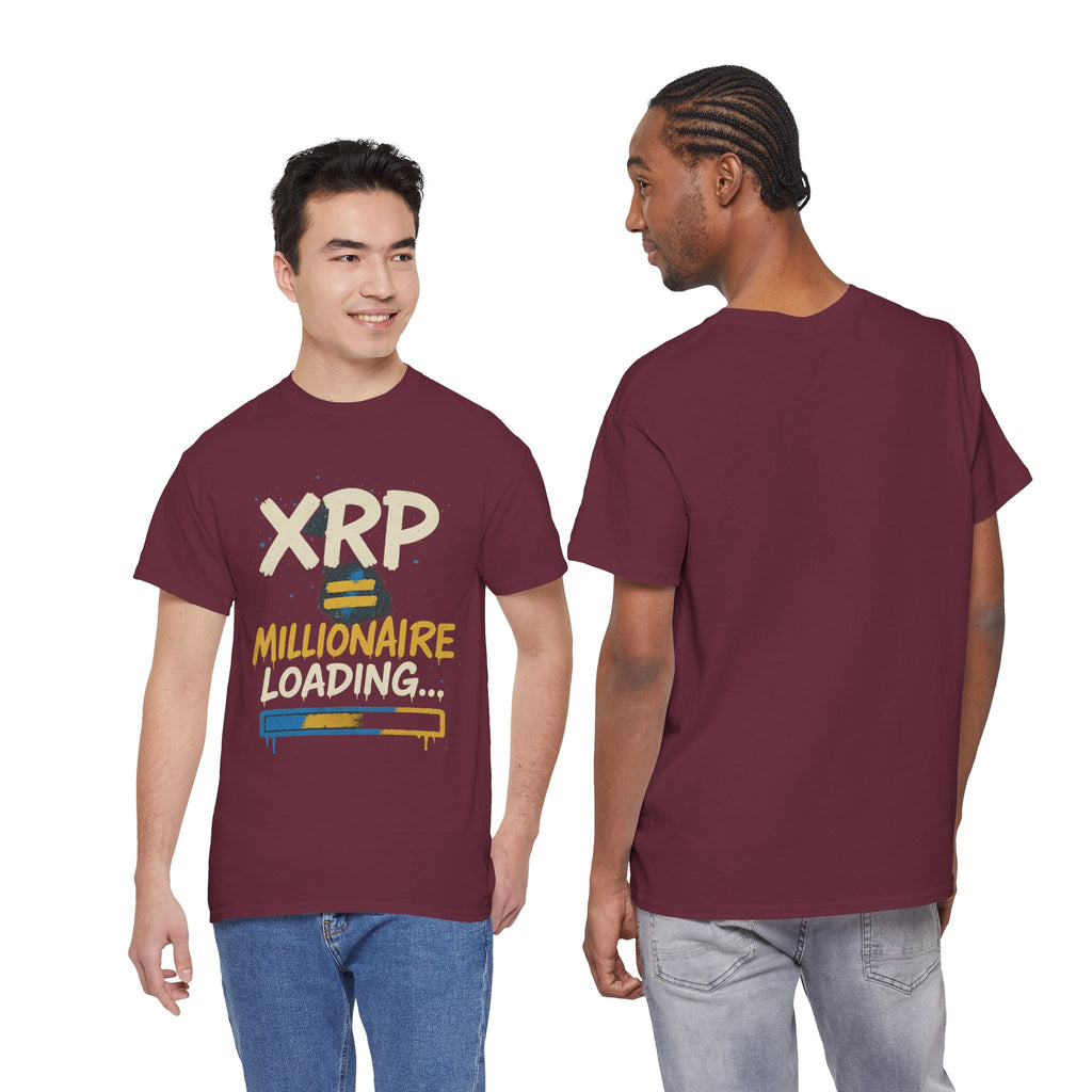 XRP Millionaire Loading T-Shirt — Crypto Investor Progress Tee