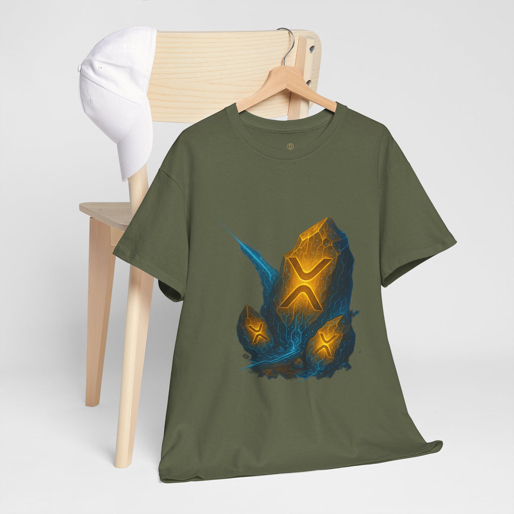 Rune Stone Graphic Tee — Glowing Mystic Rock T-Shirt