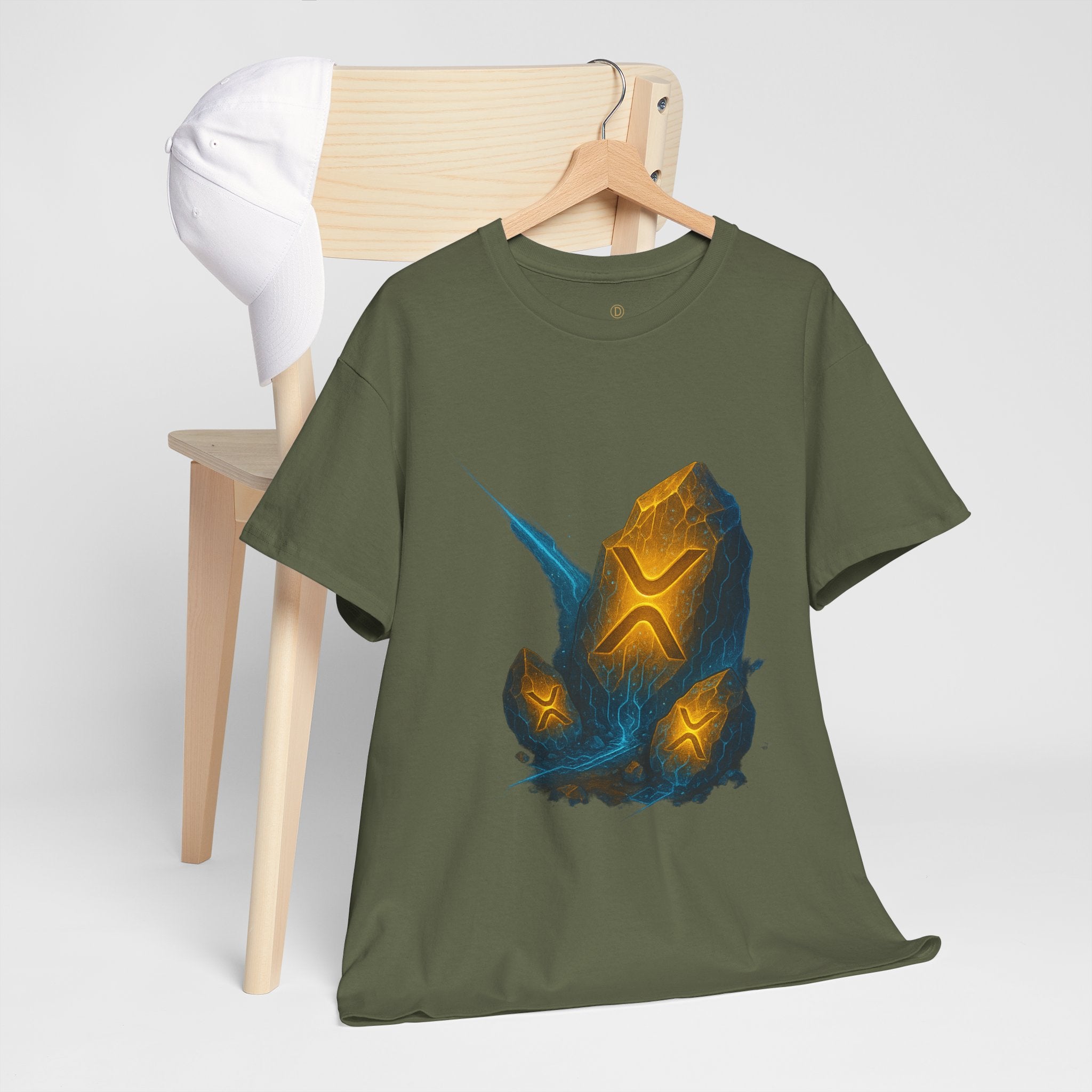 Rune Stone Graphic Tee — Glowing Mystic Rock T-Shirt