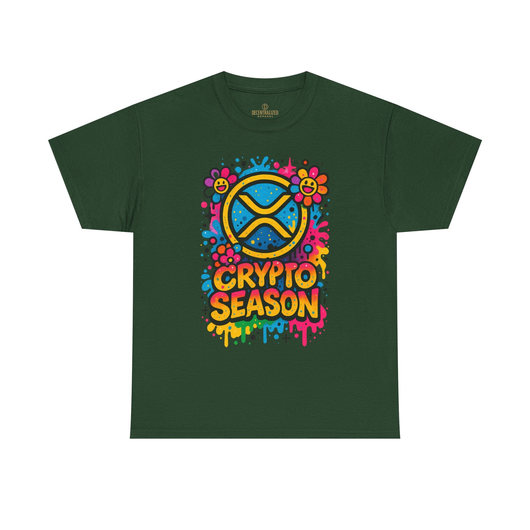 Crypto Season T-Shirt — Colorful Ripple XRP Logo Tee