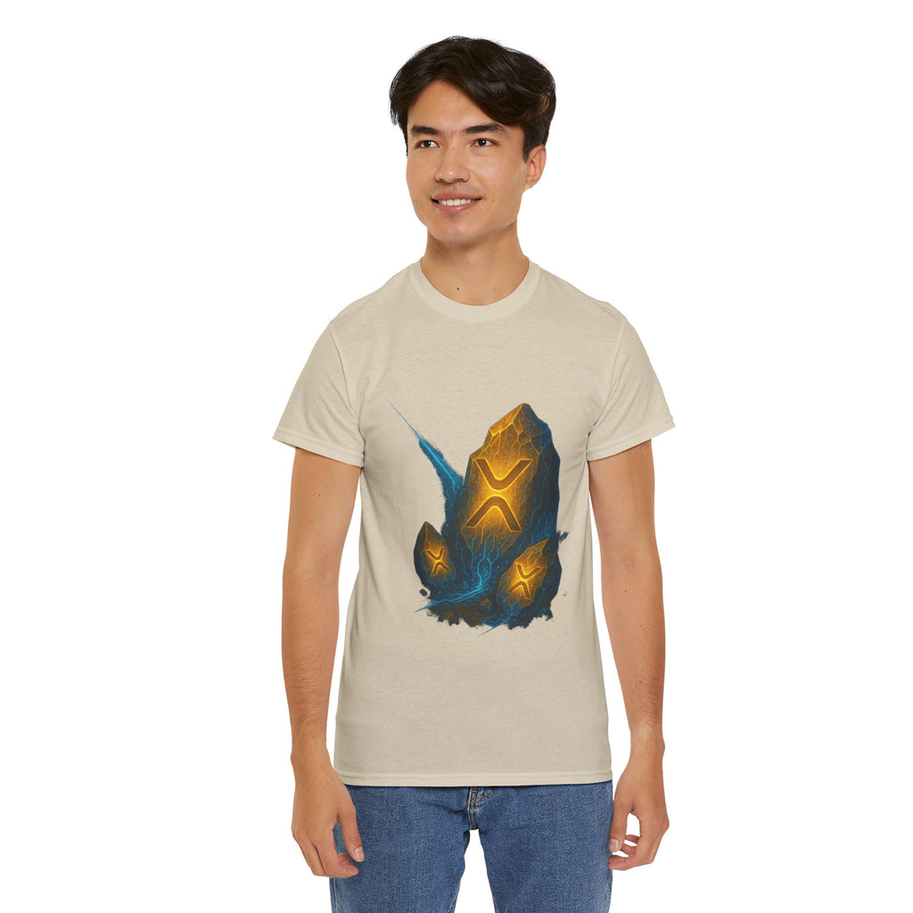 Rune Stone Graphic Tee — Glowing Mystic Rock T-Shirt