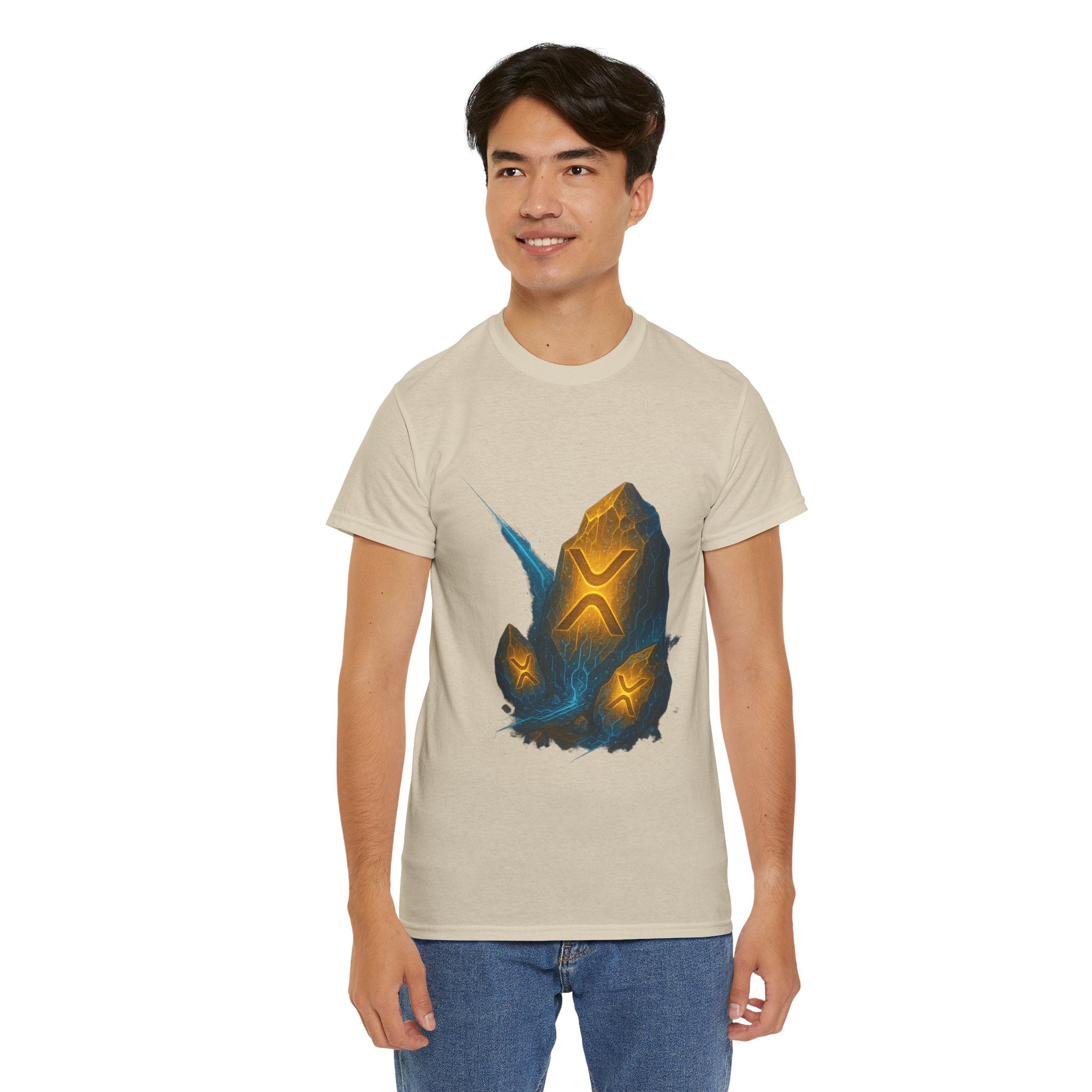 Rune Stone Graphic Tee — Glowing Mystic Rock T-Shirt