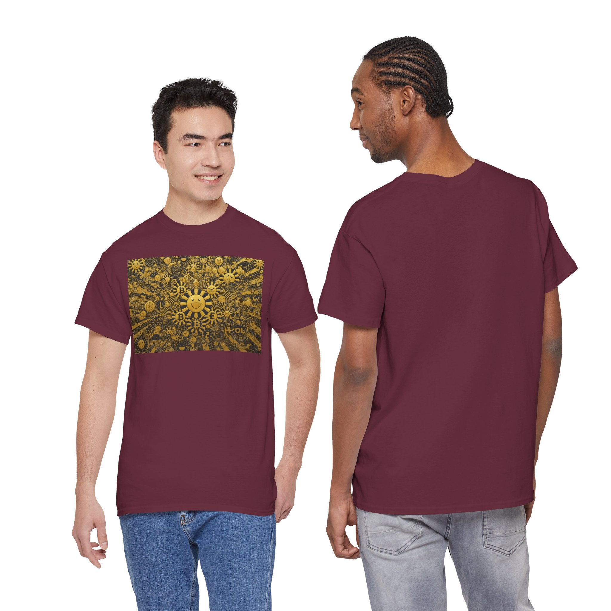 Sunflower Burst T‑Shirt — Golden Sunflower Pattern Tee