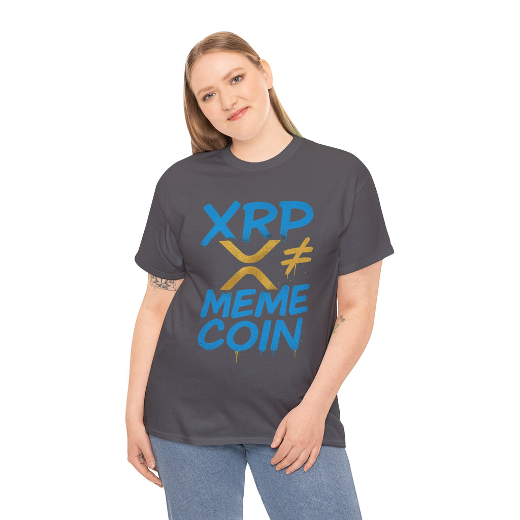 XRP ≠ Meme Coin T‑Shirt — Crypto Advocate Graphic Tee