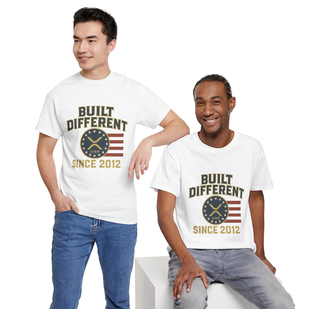 Built Different Since 2012 T-Shirt — American Flag Vintage Crew Tee